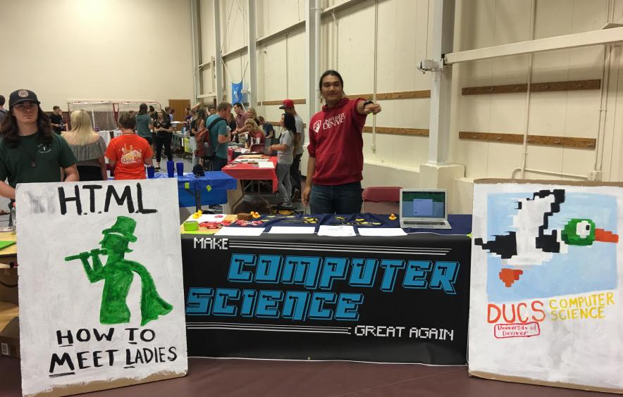 DU Computer Science Club table