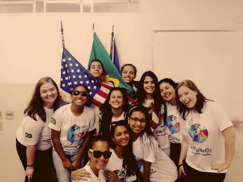 Shaina Shumway and abroad students