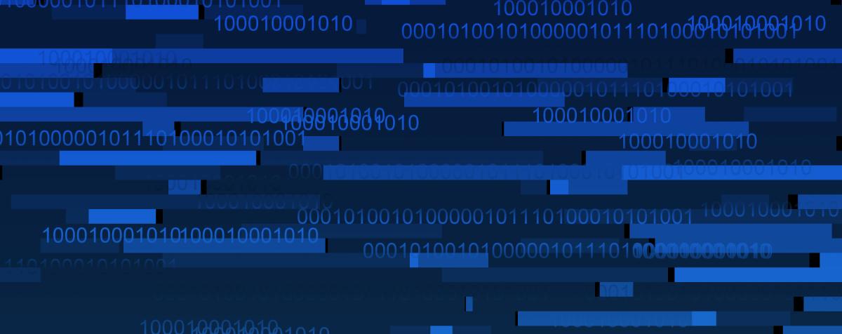 blue binary data decorative image