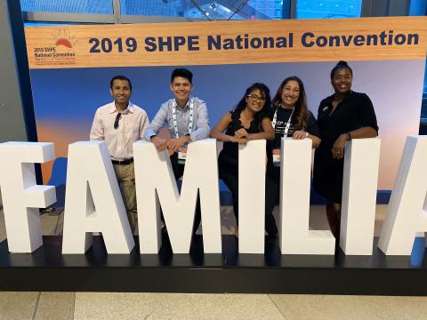 E-STEM students and advisors at SHPE Conference