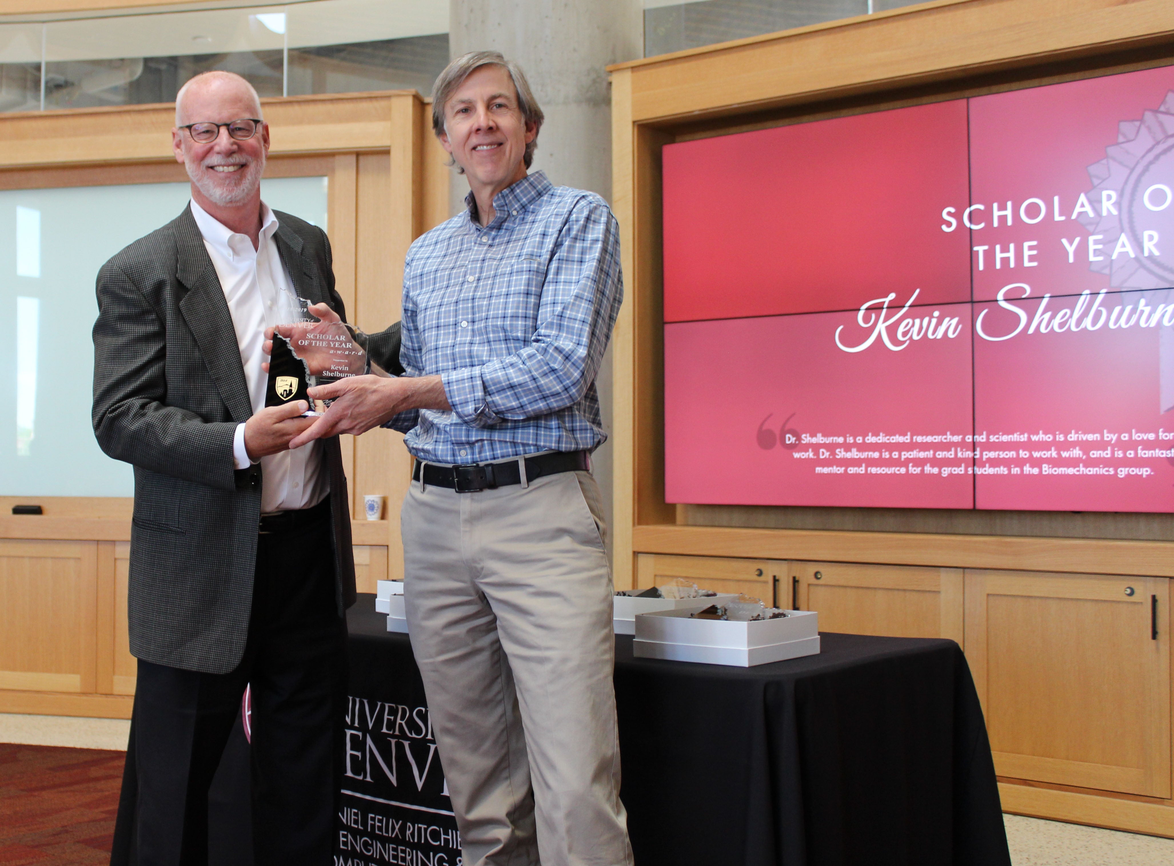 Dr. Kevin Shelburne and Dean Holston