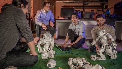 Students and robots